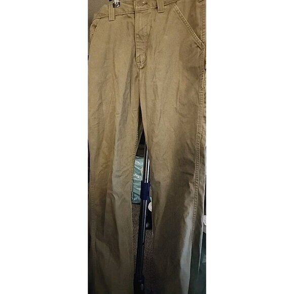 Carhartt Carpenter Relaxed Fit Work Pants Size 34x30 Beaver Nice CR50 - Picture 1 of 7